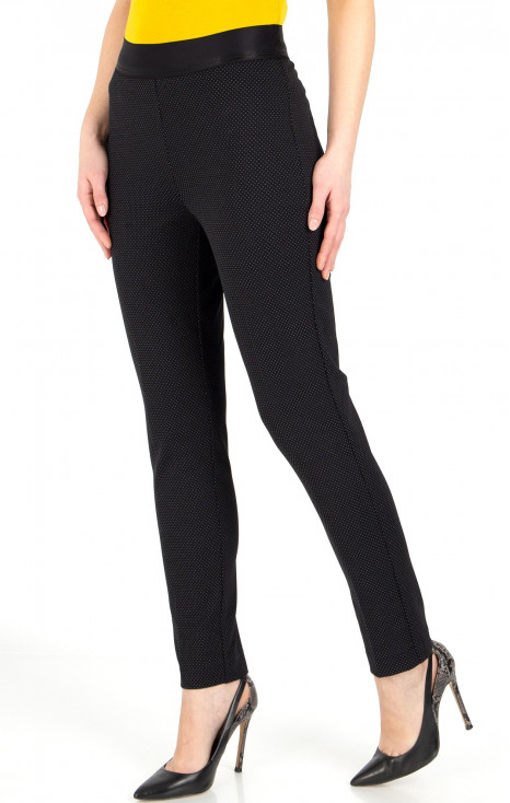 Slim Fit Jersey Trousers in Black