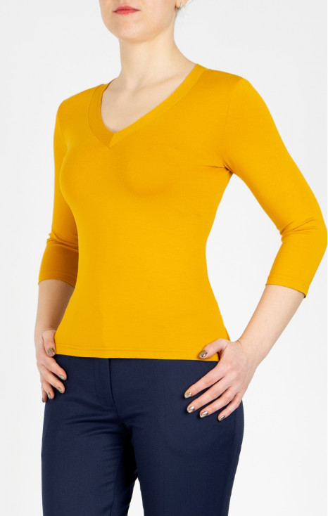 Soft Jersey Top in Sunflower colour