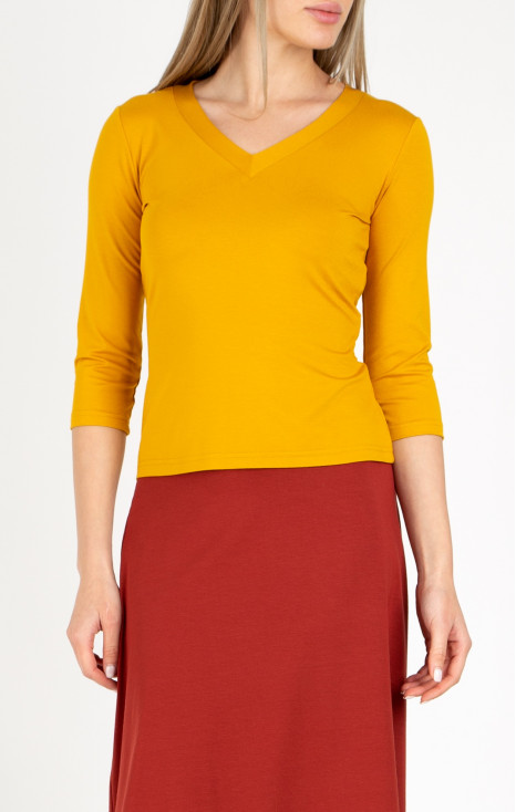 Soft Jersey Top in Sunflower colour