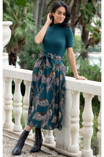 High Waist Midi Skirt