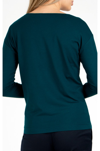 Loose silhouette Top In Deep Teal [1]