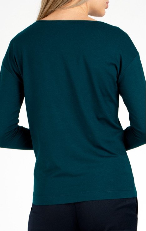 Loose silhouette Top In Deep Teal [1]