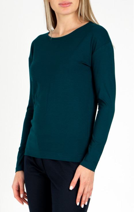 Loose silhouette Top In Deep Teal