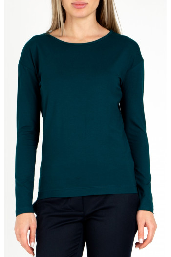 Loose silhouette Top In Deep Teal