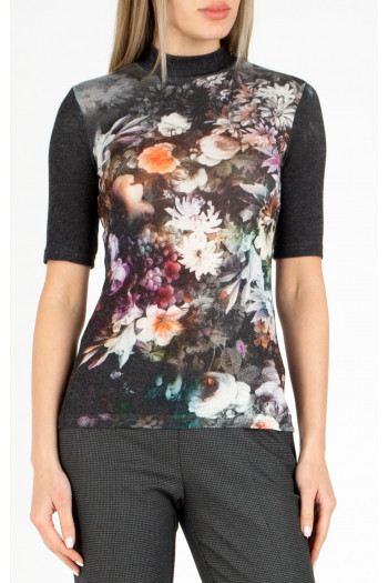 High Neck Jersey Top [1]