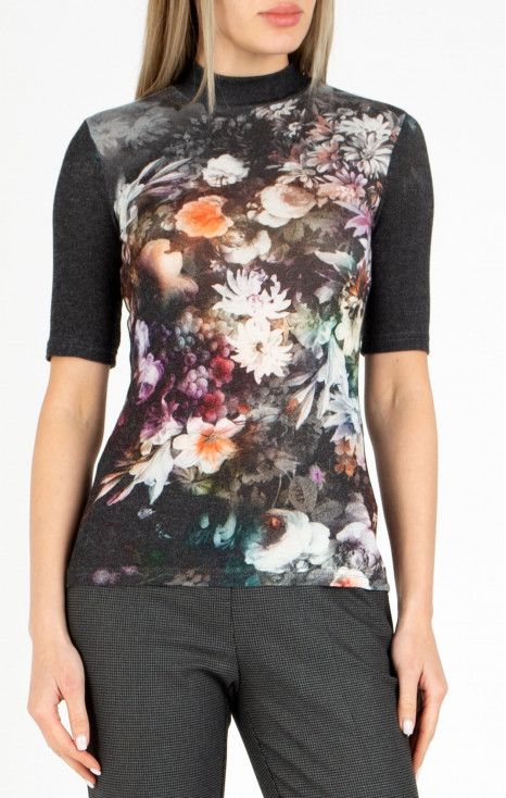 High Neck Jersey Top [1]