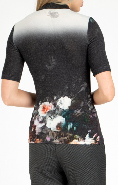 High Neck Jersey Top