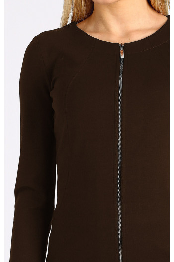 Sporty - elegant jacket in Dark Brown [1]