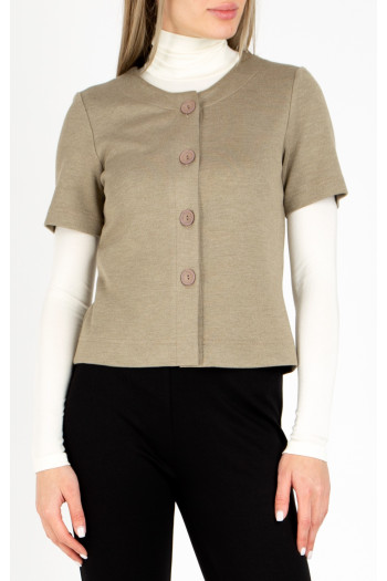 Short jacket in Dark Beige