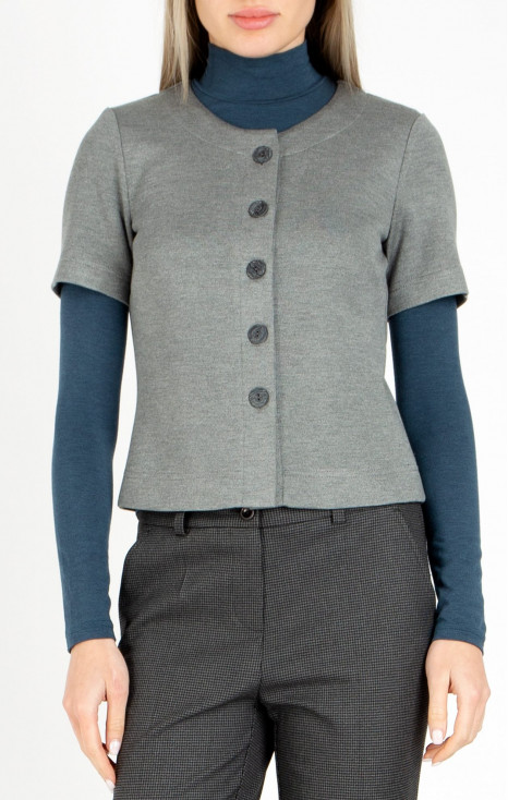 Short jacket in Gray colour