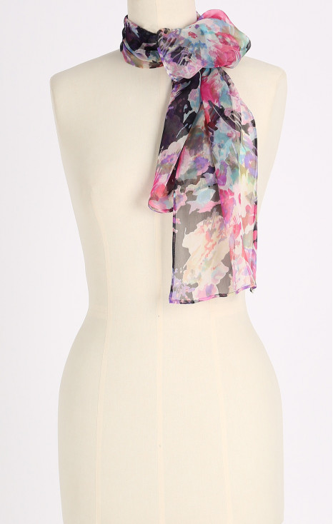 Natural silk scarf