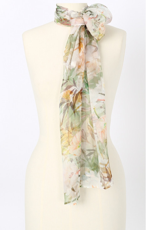 Natural silk scarf