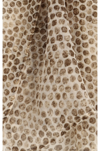 Natural silk scarf in  Antique Bronze  colour [1]