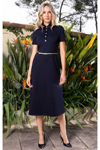 Midi dress in Blue Graphit colour