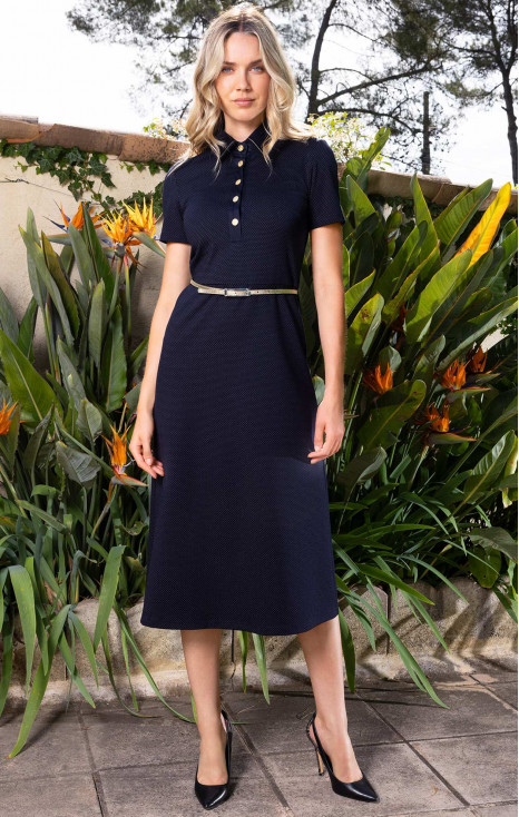 Midi dress in Blue Graphit colour