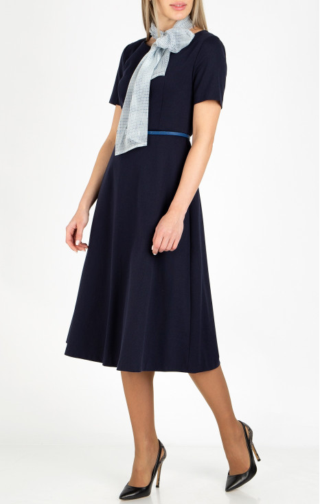 Elegant midi dress in Blue