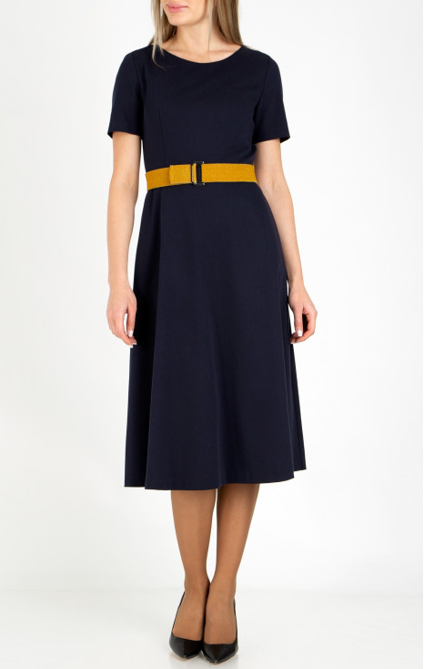 Elegant midi dress in Blue