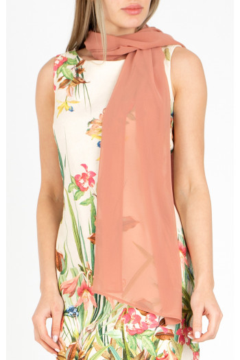 Lightweight scarf in Rose Dawn colour