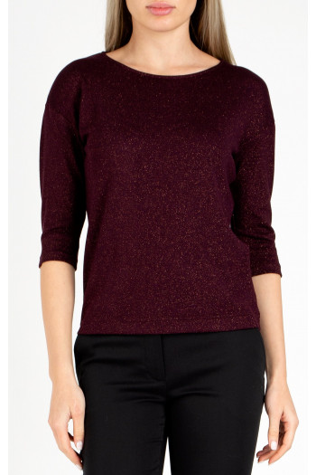 Soft Jersey Top in Red Mahogany colour [1]