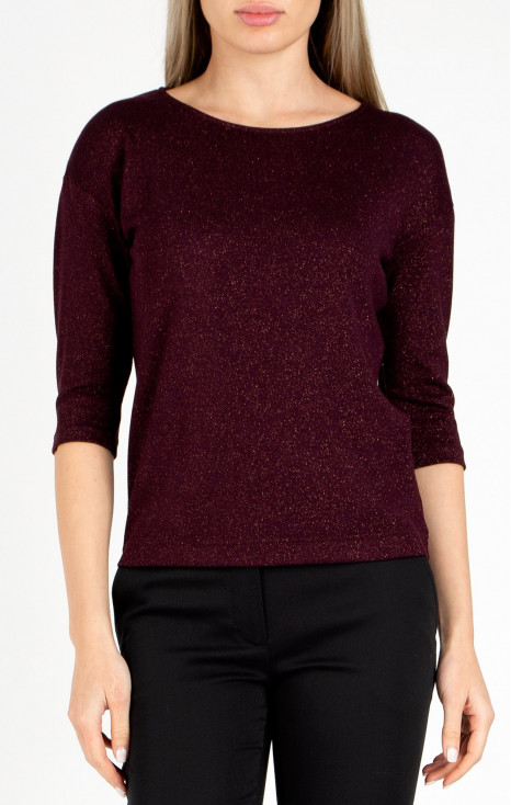 Soft Jersey Top in Red Mahogany colour [1]