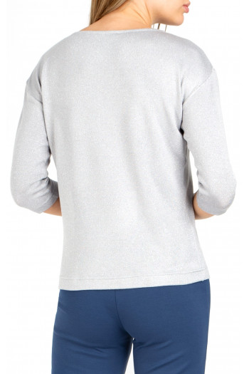 Soft Jersey Top in Light Gray with glare [1]