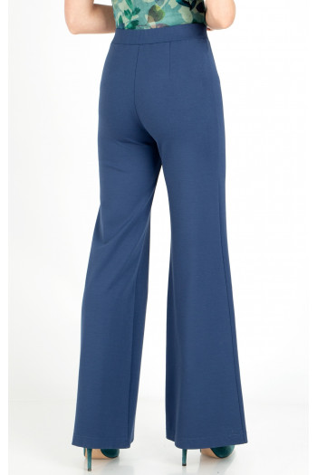 High Waist Trousers in Dark Denim colour [1]