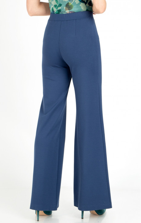 High Waist Trousers in Dark Denim colour [1]