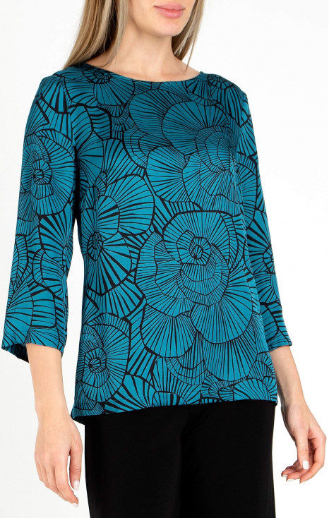 Viscose Blouse in Blue Moon colour