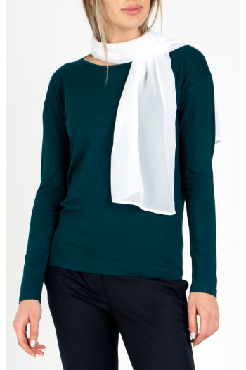 White ethereal scarf