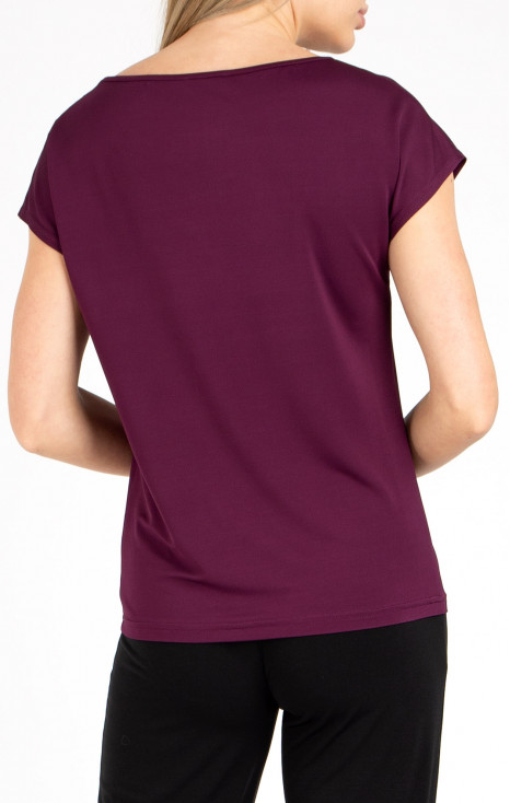 Jersey Top in Grape Wine colour