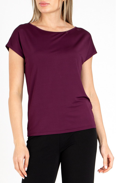 Jersey Top in Grape Wine colour