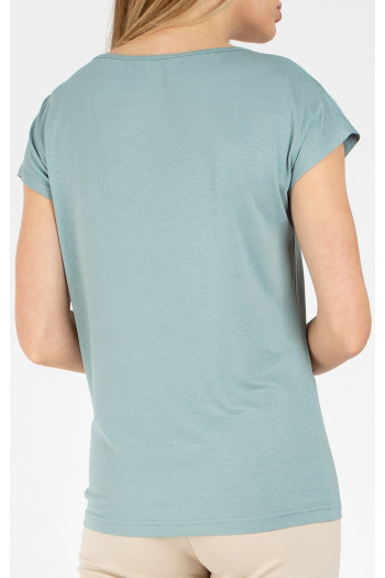 Loose silhouette blouse in Cloud Blue colour [1]