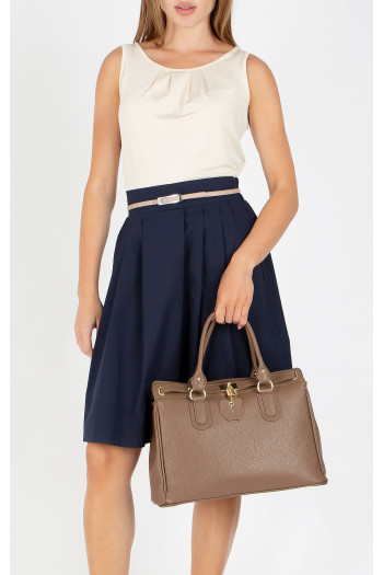 Genuine leather bag in Cocoa Brown [1]