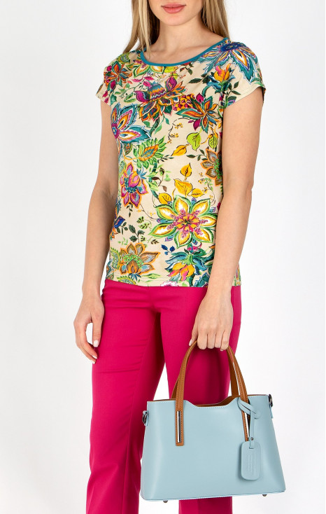 Stylish medium leather bag [1]