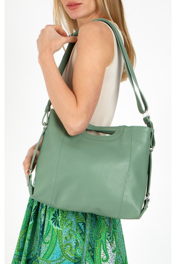 Leather Bag in Menta colour