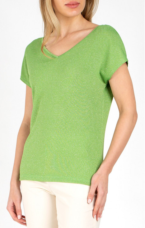 Sparkly Top in Green Tea colour