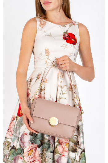 Genuine leather bag in color Misty Rose