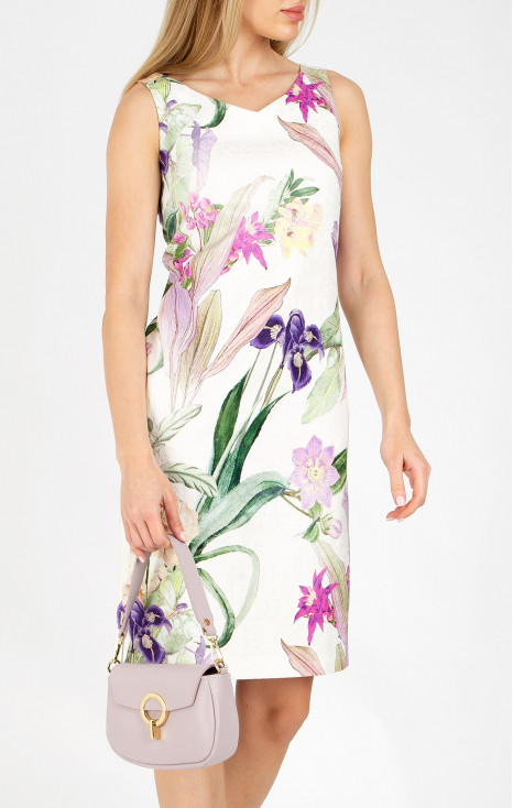 Jacquard Sleeveless Mini Dress