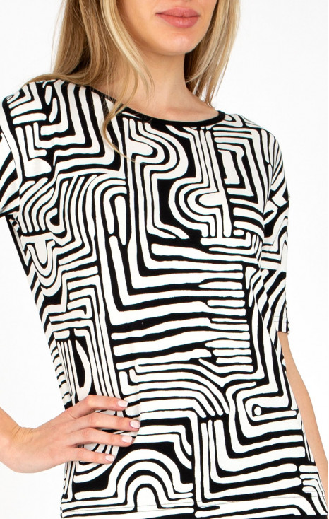 Printed jersey top