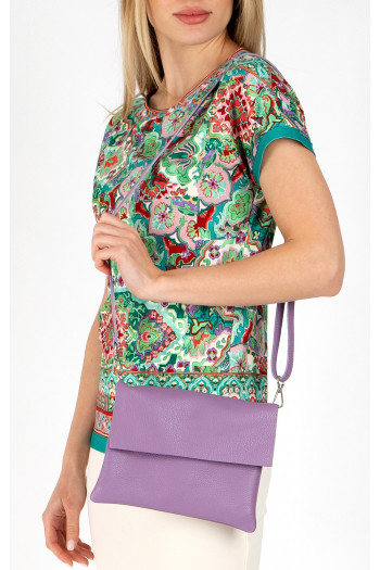 Mini leather bag in Orchid Mist [1]