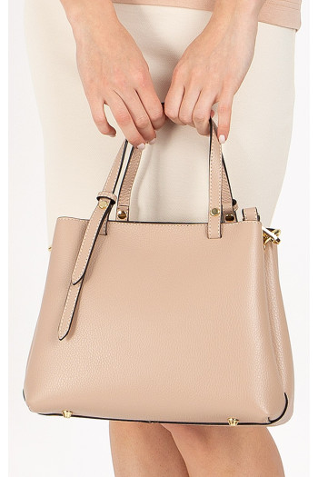 Stylish and practical medium leather bag