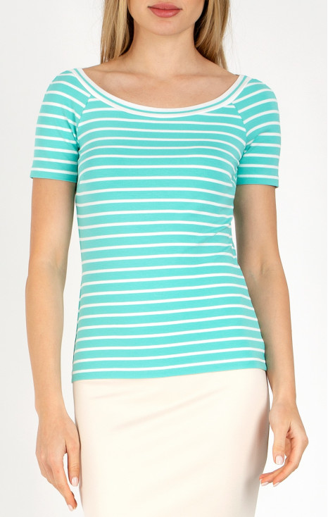 Stylish short sleeve blouse