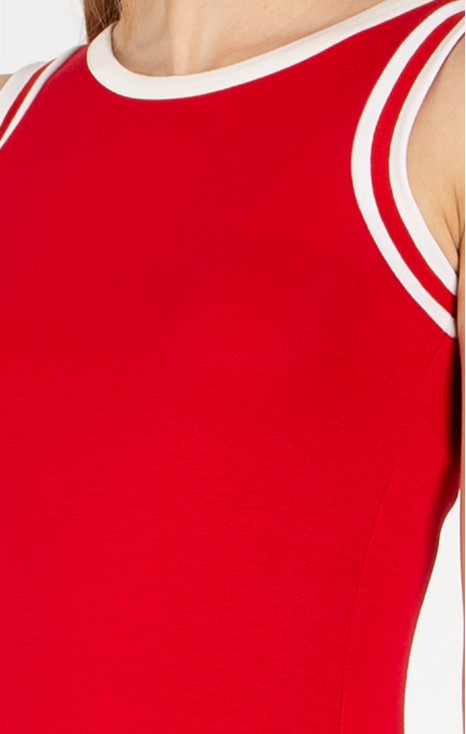 Vest Top In True Red