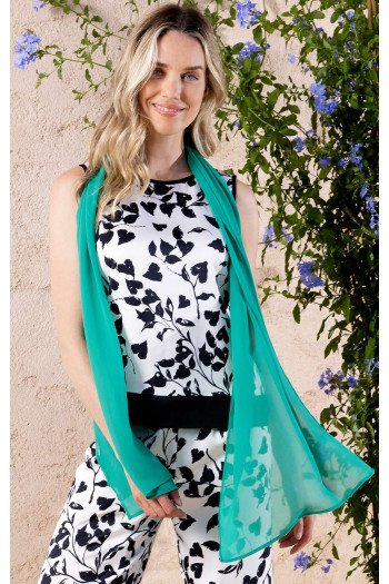Lightweight scarf in Aqua Green colour