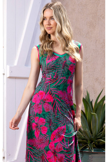 Summer dress in floral prints [1]