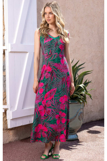 Summer dress in floral prints