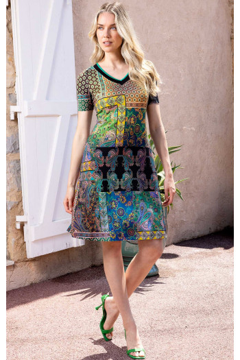 Printed Jersey Dress