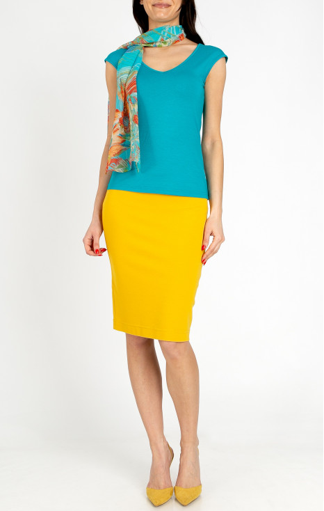 Short knit skirt in Mimosa