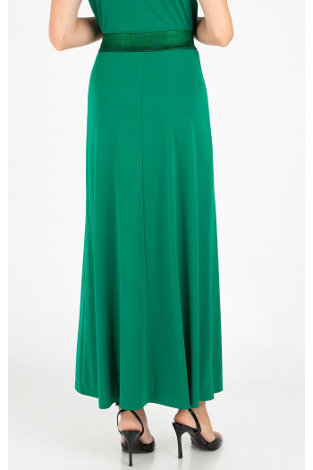 Elegant maxi skirt in Ultramarine Green [1]