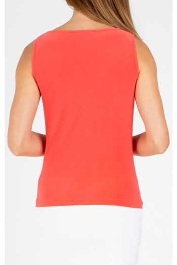 Blouse with an eye-catching neckline in Sugar Coral [1]
